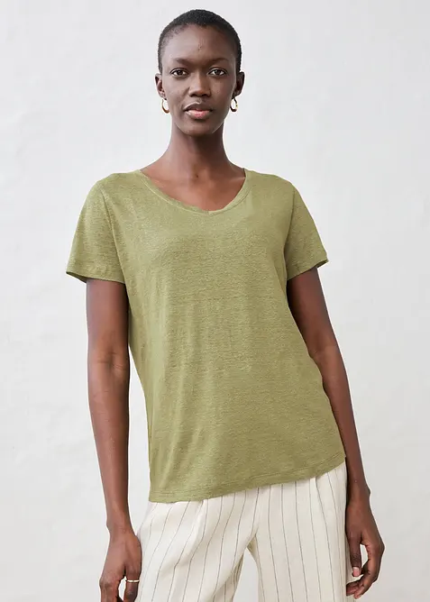 Linnetopp med ledigt snitt, bonprix