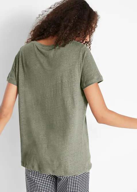 Linnetopp med ledigt snitt, bonprix