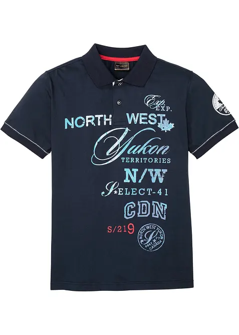 Kort&auml;rmad pik&eacute;tr&ouml;ja i jersey, bonprix