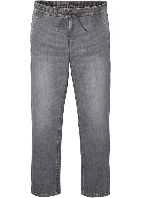 Tunna dra p&aring;-jeans med res&aring;rmidja, Regular Fit, Straight,, bonprix