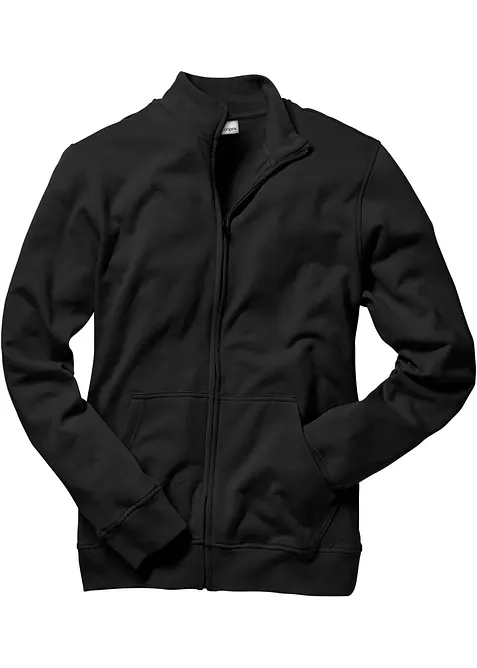 Sweatshirtjacka med st&aring;krage, bonprix