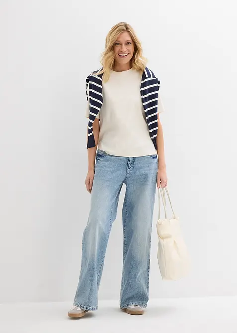 T-shirt av ren ekologisk bomull, bonprix