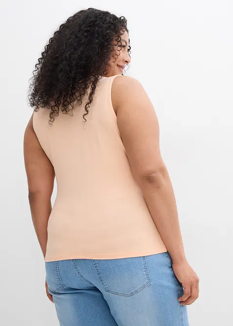 Linne i mjuk viskos (2-pack), bonprix