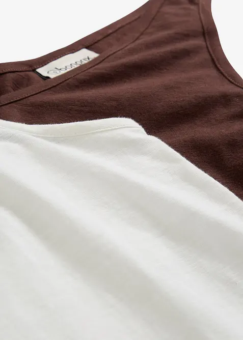 Linne av ekologisk bomull (2-pack), bonprix