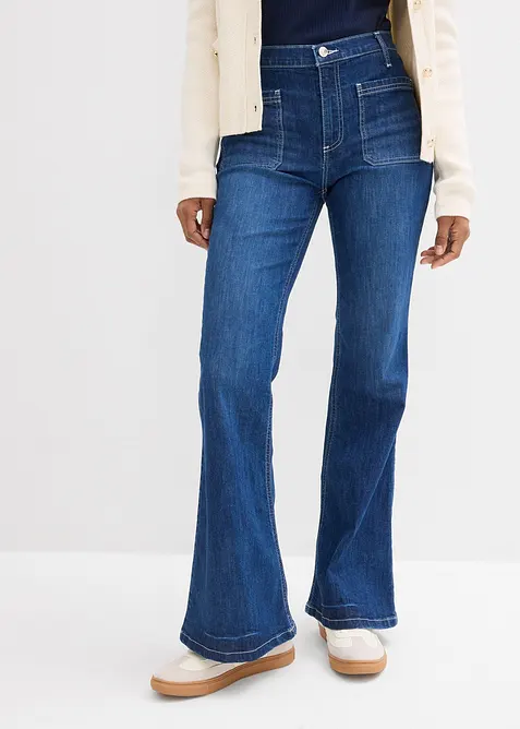 Bootcut Jeans High Waist, Stretch, bonprix
