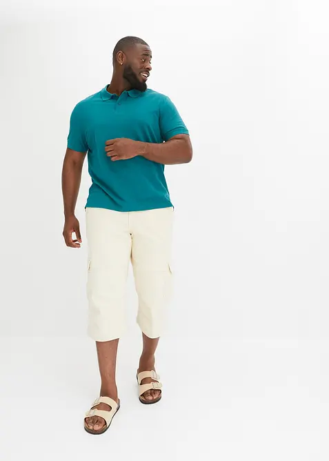 Kort&auml;rmad pik&eacute;tr&ouml;ja i bomull, bonprix