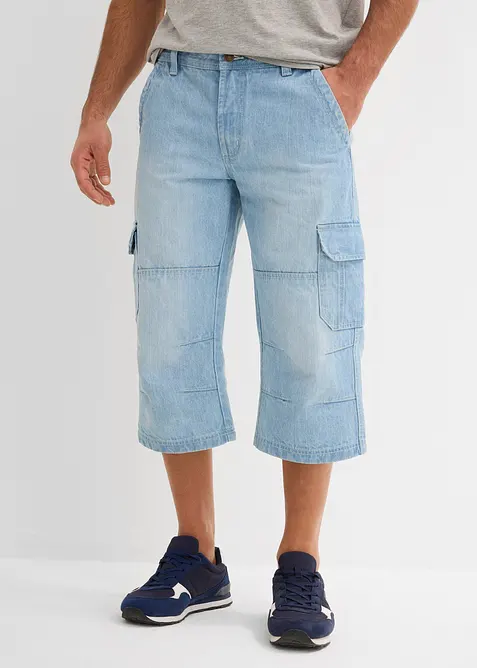3/4-Jeans med cargofickor, Regular Fit, Straight, bonprix