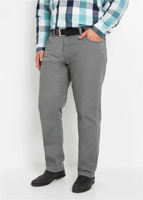 Byxa i twill av bomull, Regular Fit, Straight, bonprix