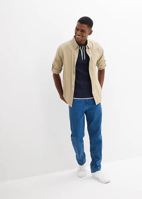 Pik&eacute;tr&ouml;ja med kontrastf&auml;rgade detaljer, bonprix