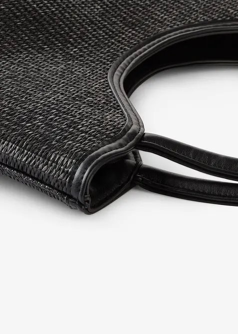 Shoppingv&auml;ska med halmlook, bonprix