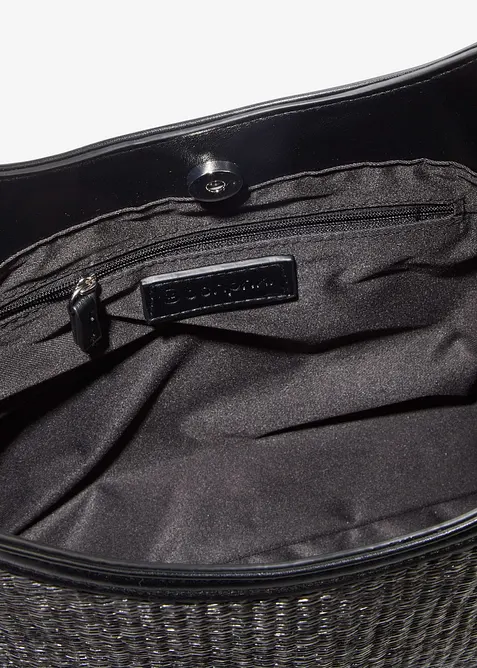 Shoppingv&auml;ska med halmlook, bonprix