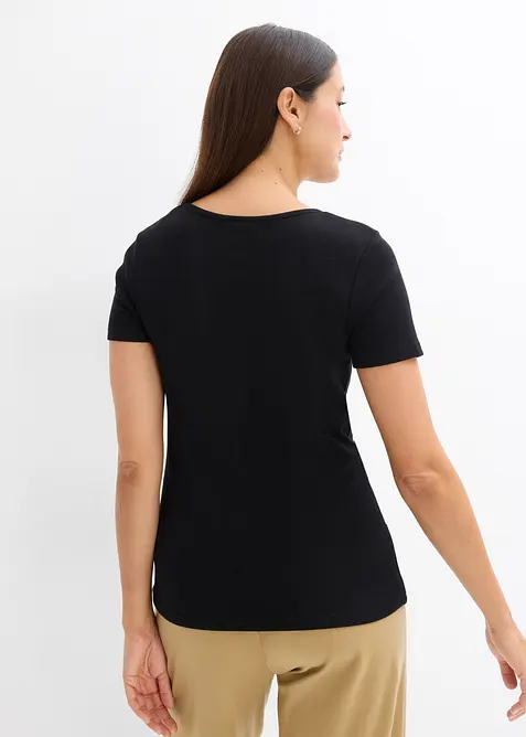 Kort&auml;rmad farfarstr&ouml;ja med ekologisk bomull, bonprix