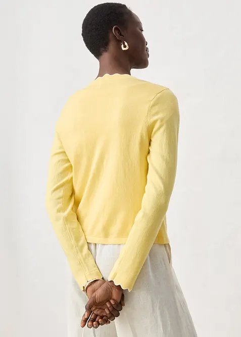 Cardigan med sidenandel, bonprix