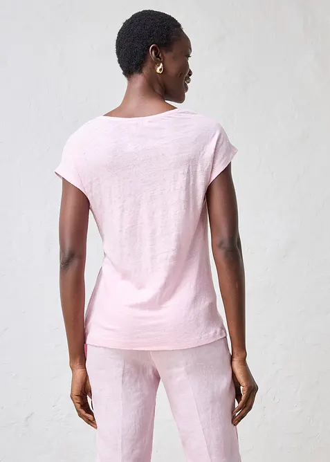 Topp i omlottmodell av rent linne, bonprix