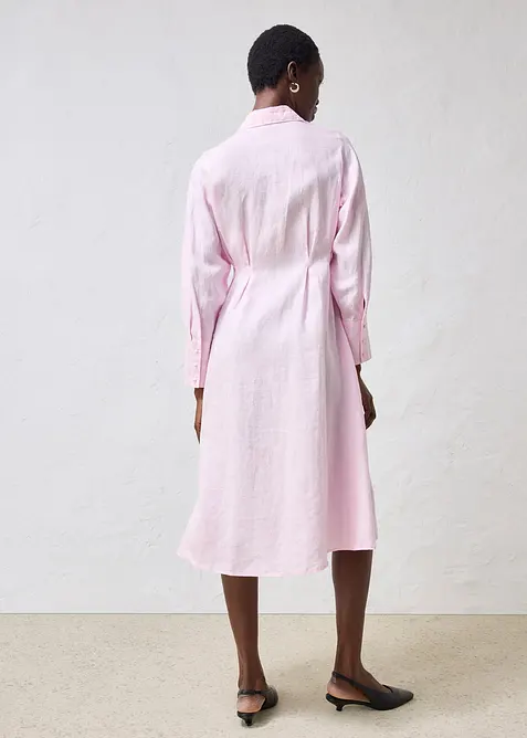 Skjortkl&auml;nning i rent linne, bonprix