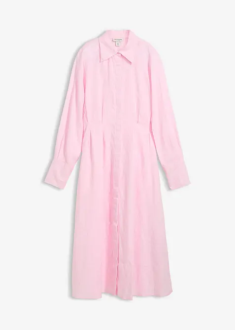 Skjortkl&auml;nning i rent linne, bonprix