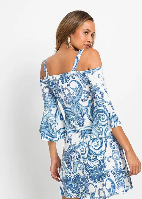 Utsv&auml;ngd kl&auml;nning med bara axlar, bonprix