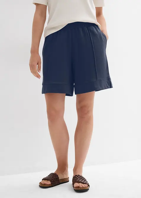 Sweatshirtshorts i bomullsmix, bonprix