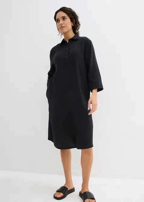 Skjortkl&auml;nning av bomullsmuslin, bonprix