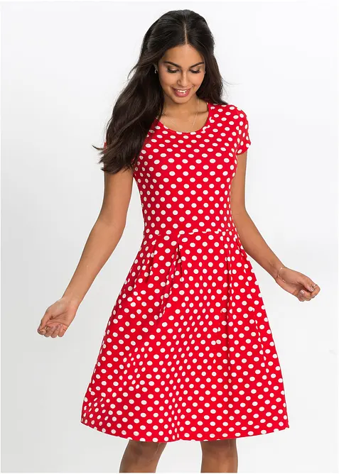 Jerseykl&auml;nning i viskosmix, bonprix