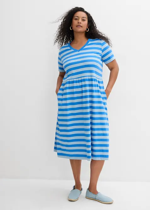 Jerseykl&auml;nning i ekologisk bomull, bonprix