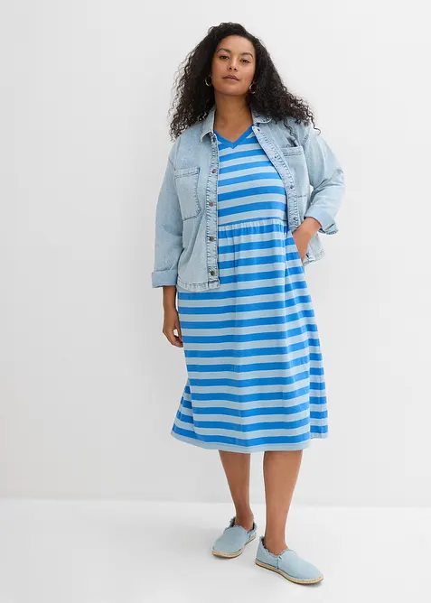 Jerseykl&auml;nning i ekologisk bomull, bonprix