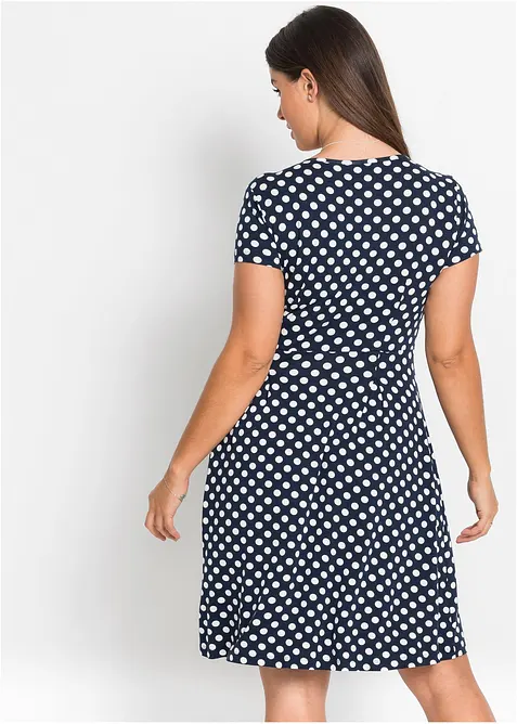 Jerseykl&auml;nning i viskosmix, bonprix