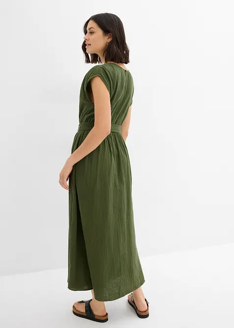 Kl&auml;nning i midil&auml;ngd, av ren bomull, bonprix