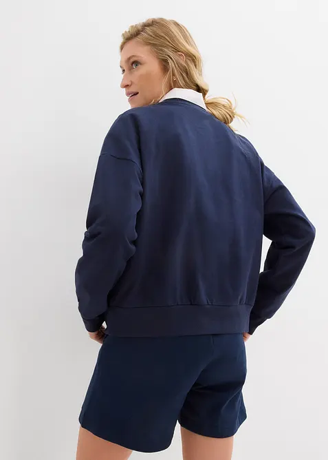 Oversizesweatshirt med broderi, bonprix