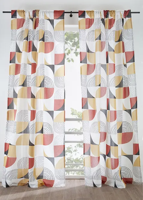 Gardin av &aring;tervunnen polyester (1-pack), bonprix