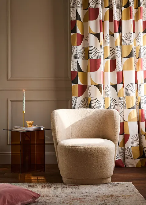 Gardin av &aring;tervunnen polyester (1-pack), bonprix