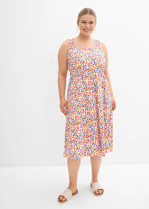 Jerseykl&auml;nning i bomull och viskos, bonprix