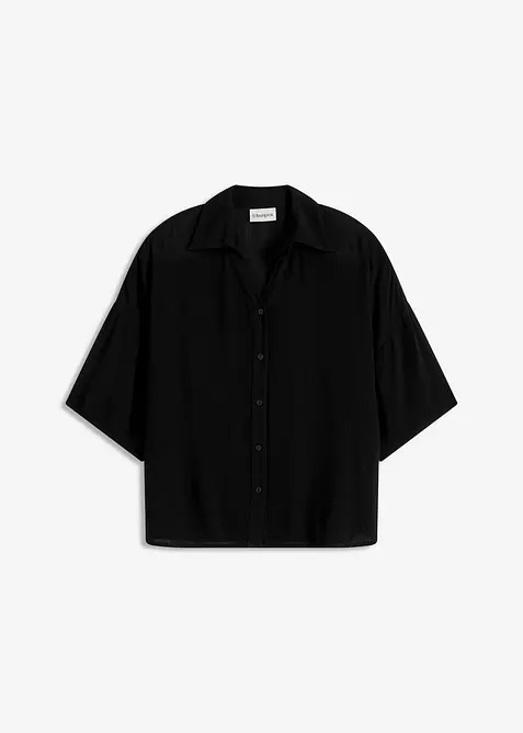 Kort strandblus i viskos med mjukt fall, bonprix