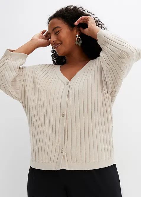 Cardigan i viskosmix, bonprix