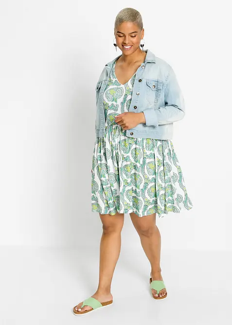 Trik&aring;kl&auml;nning i mjuk viskosmix, bonprix