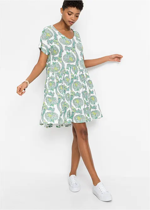 Trik&aring;kl&auml;nning i mjuk viskosmix, bonprix