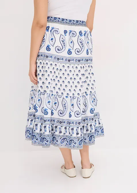 L&aring;ng kjol i bomull, bonprix