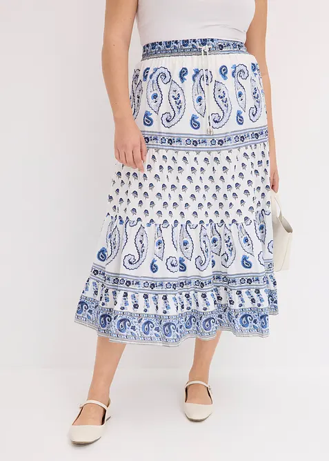 L&aring;ng kjol i bomull, bonprix