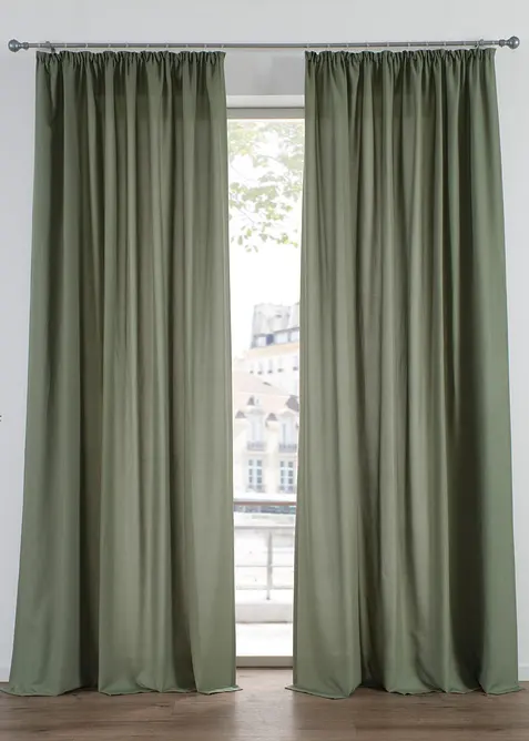 Gardinl&auml;ngd av mikrofibermaterial  (2-pack), bonprix