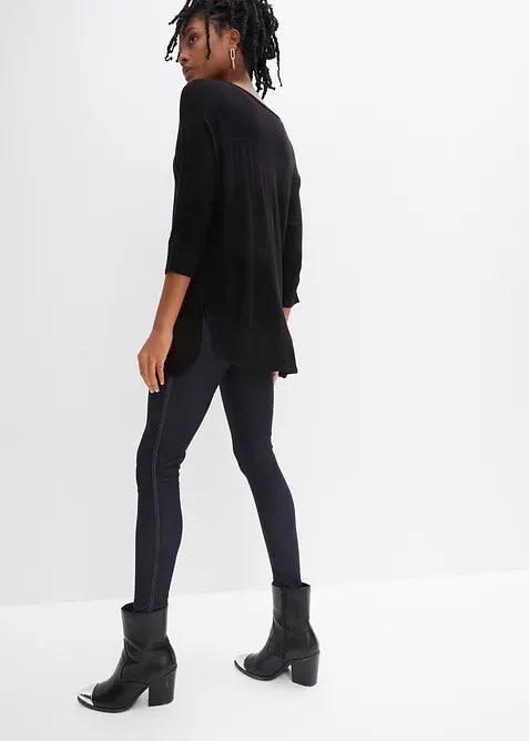 Finstickad tr&ouml;ja med 3/4-&auml;rm, bonprix