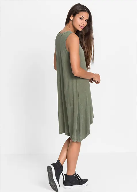 Jerseykl&auml;nning med sn&ouml;rning, bonprix