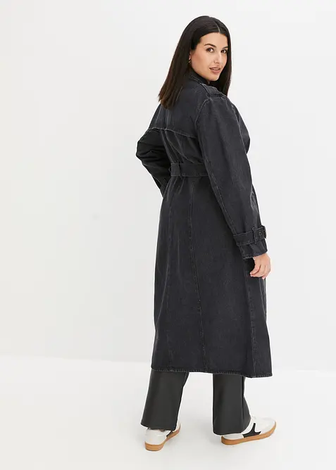Trenchcoat i denim, bonprix