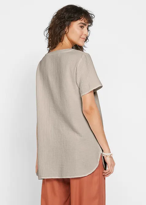 L&aring;ng muslintunika i ren bomull, bonprix