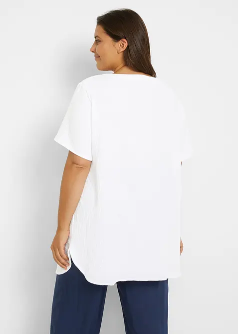 L&aring;ng muslintunika i ren bomull, bonprix