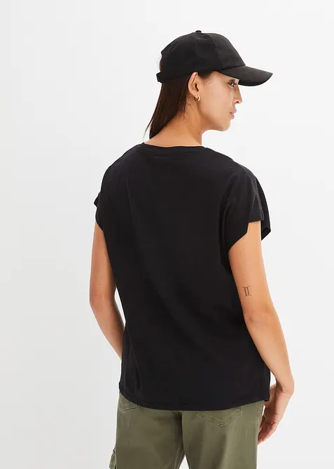 Topp med knutdetalj i ekologisk bomull, bonprix