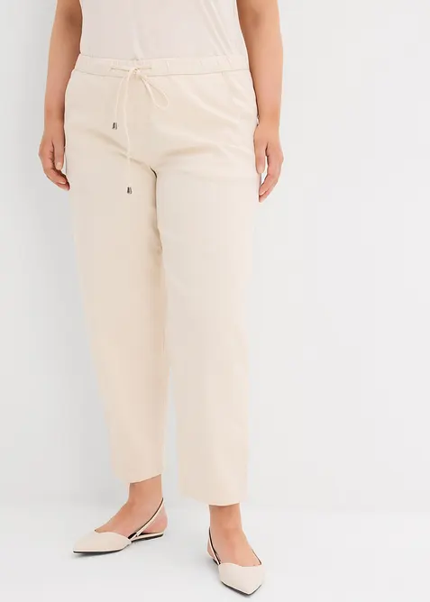 Barrel Jeans Mid Waist, med bekv&auml;m midja, bonprix