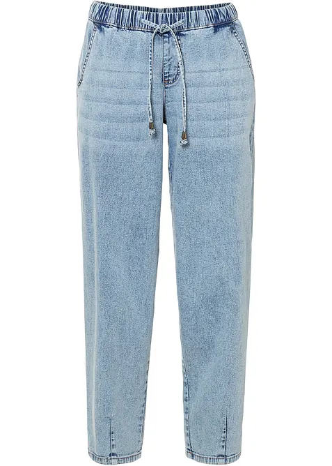 Barrel Jeans Mid Waist, med bekv&auml;m midja, bonprix