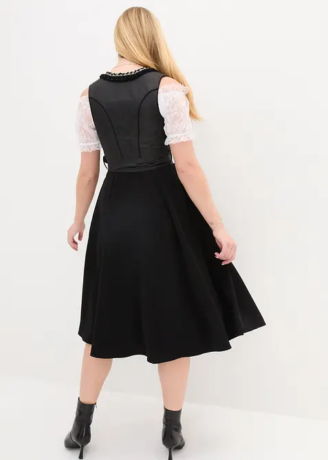 Dirndl med paljettf&ouml;rkl&auml;de (2 delar), bonprix
