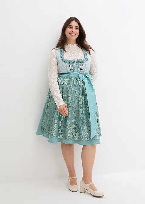 Dirndl med paljettf&ouml;rkl&auml;de (2 delar), bonprix