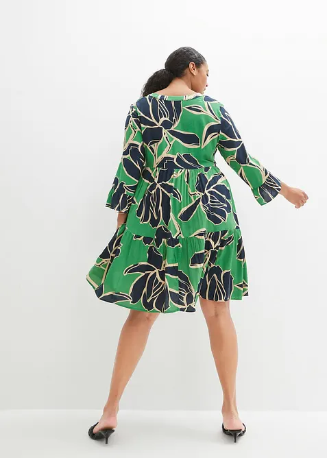 V&aring;dskuren kl&auml;nning i viskos, bonprix